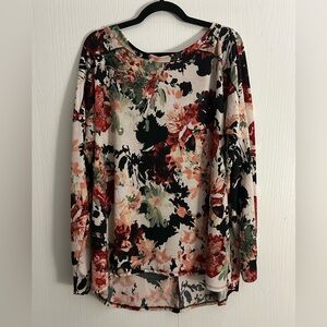 Sew In Love Floral Long Sleeve Women's Top